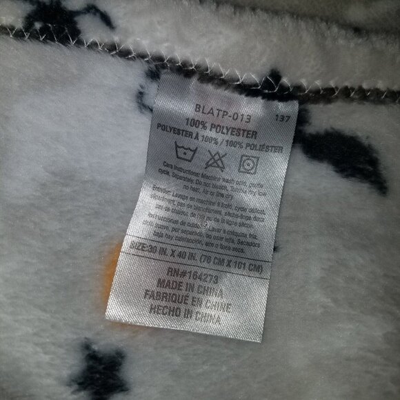 Gray Candy Corn Baby Blanket Halloween Ghost Spider Bat Boo Dream Kids RN 164273 - Picture 2 of 5